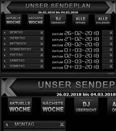 Sendeplan Edition X  Sendeplan Edit. X015