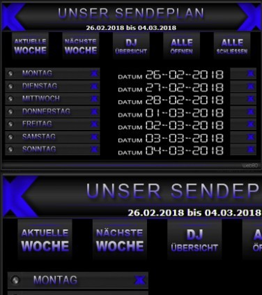 Sendeplan Edition X  Sendeplan Edit. X003 Sendeplan Edit. X003