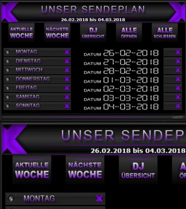 Sendeplan Edition X  Sendeplan Edit. X004 Sendeplan Edit. X004